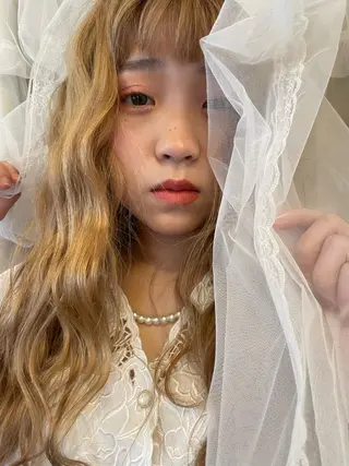 ロング カラー パーマ ヘアアレンジ nora吉祥寺所属・久我 彩音のヘアスタイル