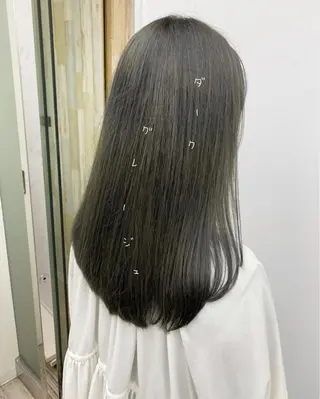 ロング カラー B3 SHARE SALON【ビースリーシェアサロン】所属・☀️透明感color KURO☀️のヘアスタイル