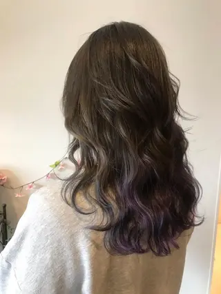 ロング カラー 韓国風・ブリーチなし ・あり後藤　一斗店長のヘアスタイル