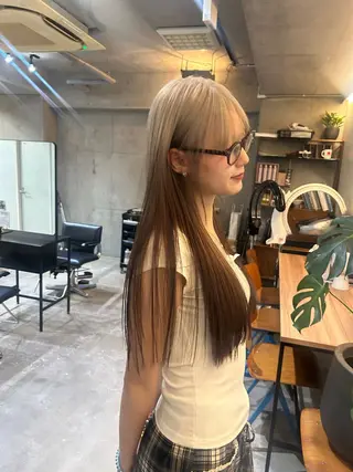 ロング カラー 韓国ボブ/レイヤー カット/ EMIRIのヘアスタイル