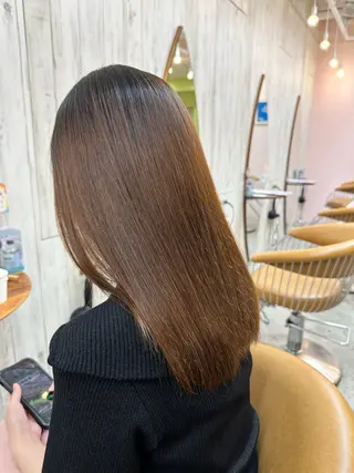 セミロング 髪質改善✨縮毛矯正 ショートボブ/ともきのヘアスタイル