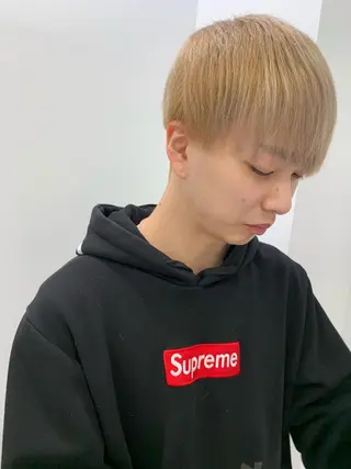 メンズ BABY 艶髪暗髪ヘア💖達人のヘアスタイル