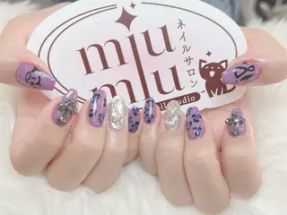 ショート Miu Miu Nail Studio所属・yu naのネイルデザイン