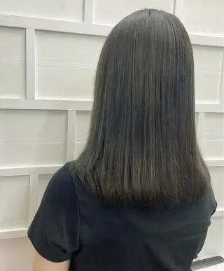 ミディアム カラー ケアブリーチ /髪質 改善/古橋圭史郎のヘアスタイル