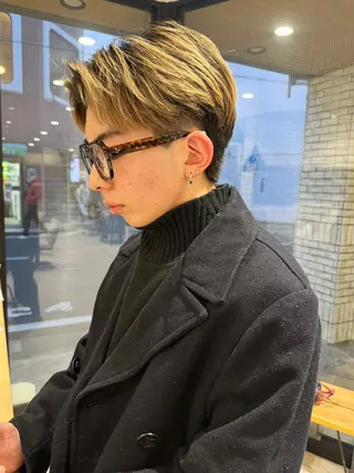 メンズ フェザー/ニュアンス パーマ/ryutoのヘアスタイル