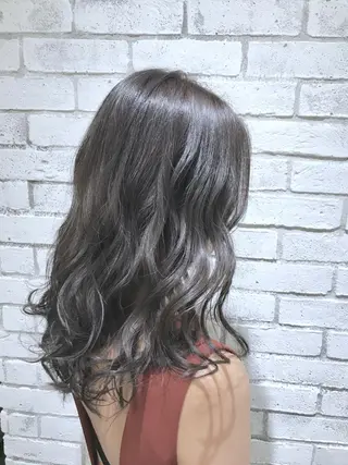 セミロング カラー パーマ ヘアアレンジ filo byFeria渋谷所属・縮毛矯正/美髪 髪質改善/石田幸輔のヘアスタイル