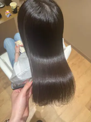 ロング 黒島優香🦋 /縮毛矯正/髪質改善のヘアスタイル