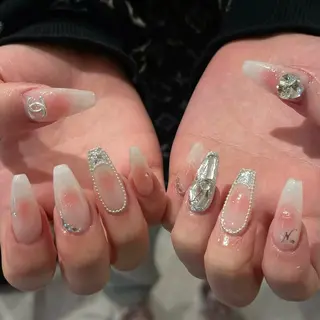 ネイル 🎀kira 長さだし💗モチ最高のネイルデザイン