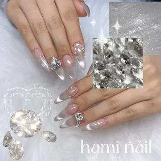 ネイル 🎀うかん 🎀チップ長さ出しのネイルデザイン