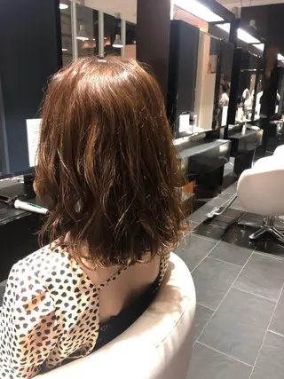 ミディアム 岡 大斗のヘアスタイル