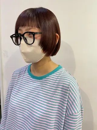 ショート カラー silo所属・silo MOKA 顔周りカット🦦のヘアスタイル
