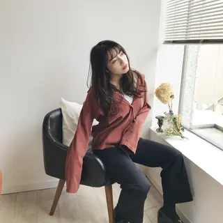 ロング カラー パーマ 大人可愛いHair ❤︎Ayakoのヘアスタイル