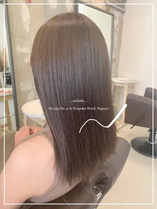 ミディアム カラー 新海 芳樹のヘアスタイル