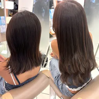 ロング 羽エクステ/シール エクステ/横浜駅5分のヘアスタイル