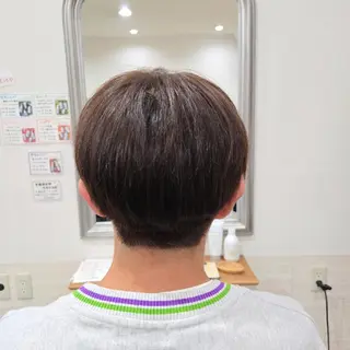 ショート メンズ 暖色🍎透明感カラー 🩵小林かりんのヘアスタイル