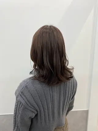 セミロング カラー GO TODAY神戸三宮所属・あ きのヘアスタイル