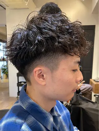 ショート パーマ メンズ amie高崎所属・高崎メンズパーマ 髪質改善TAKEのヘアスタイル