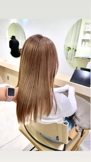 カラー ulu名古屋栄所属・落合しほ/韓国ヘア/ 髪質改善/縮毛矯正のヘアスタイル