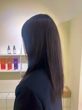 カラー ベージュ/ダブルカラ ー/新潟駅/青柳萌果のヘアスタイル