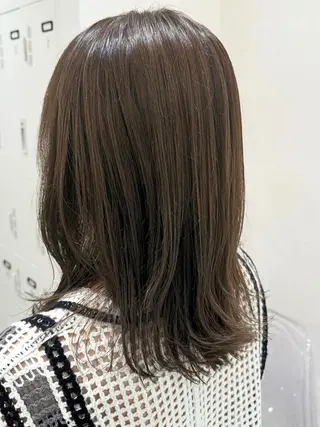 ミディアム カラー 髪質改善縮毛矯正 💎TOMOのヘアスタイル