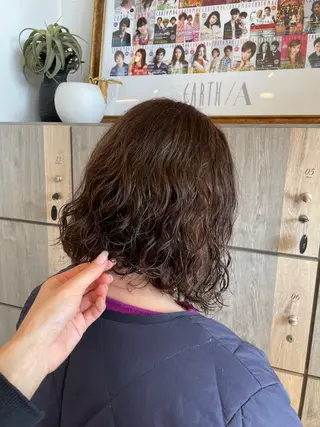 パーマ EARTH/A与次郎店所属・EARTH✂️ 榎谷吏織のヘアスタイル
