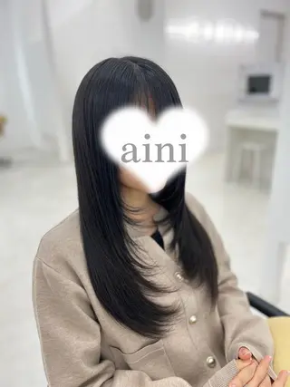 ロング カラー 吉田 悠乃のヘアスタイル