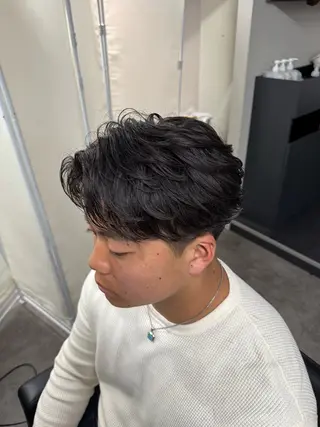 パーマ メンズ 立川韓国メンズヘア ニュアンスパーマ安井のヘアスタイル