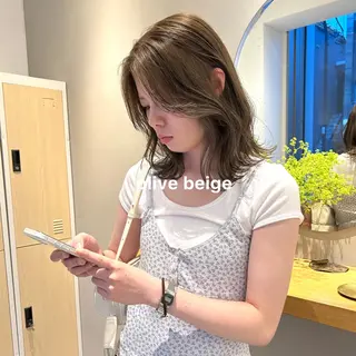 カラー 暖色カラー推し/ トヤエリコのヘアスタイル