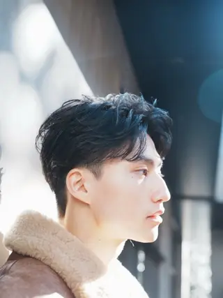 ショート カラー パーマ メンズ fifth 窪田潤平のヘアスタイル