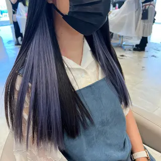 カラー 💜暖色系カラー/ ブリーチカラー💜のヘアスタイル