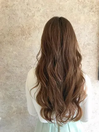 カラー パーマ ヘアアレンジ mihoko/ ニュアンスパーマのヘアスタイル