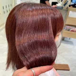 ミディアム カラー 艶カラー/暖色カラー /透明感/ryutoのヘアスタイル