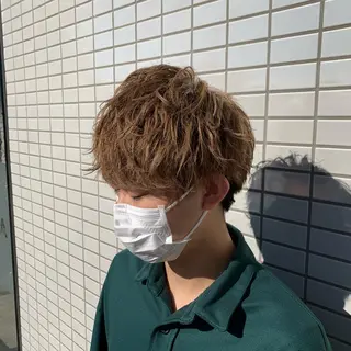 ショート シャドウパーマ/ メンズ/KENTAのヘアスタイル