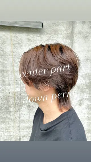 パーマ メンズ arika オケシ　リョウダイのヘアスタイル