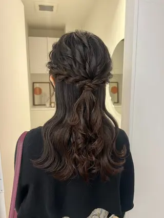 ヘアアレンジ アレンジ/ブラウン カラー HARU🕯のヘアスタイル