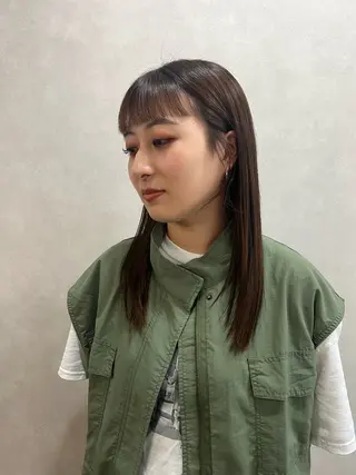 セミロング 🌈いけだ あみ🌷のヘアスタイル