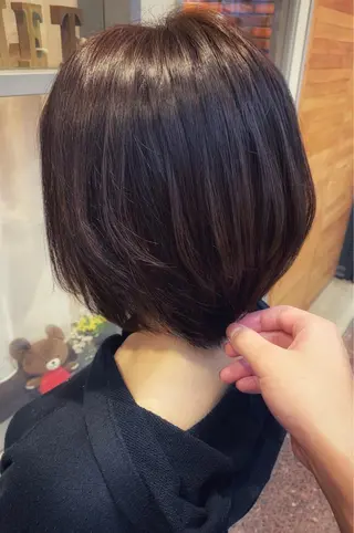 ミディアム カラー 新宿/韓国レイヤー 髪質改善カラー/角所のヘアスタイル
