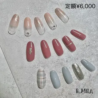 ミディアム B_Mila 水戸   萬城のネイルデザイン