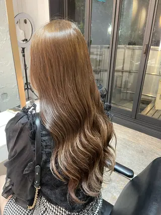 ロング カラー blend渋谷 はなのヘアスタイル