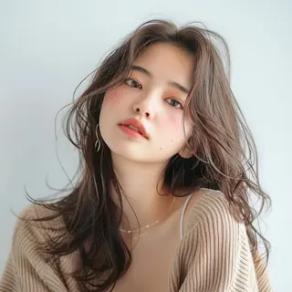 セミロング 緑地公園美容室 neohairのヘアスタイル