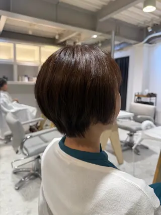 ショート 髪質改善／似合わせ ショート／芝　圭佑のヘアスタイル