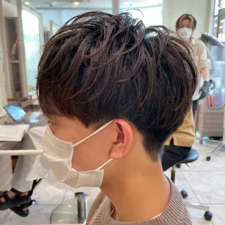 ショート パーマ メンズ 【メンズ縮毛矯正】 田中秀斗のヘアスタイル