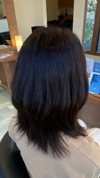 ミディアム カラー 艶カラー✨ 河津さくらのヘアスタイル
