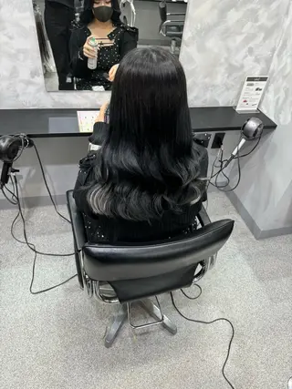 セミロング 濱川響太レディース カットモデルのヘアスタイル