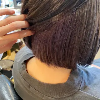 ショート カラー 艶カラー/韓国顔周り 🎀mamiのヘアスタイル