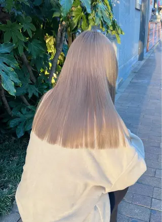 ミディアム カラー ヘアアレンジ GiseL天神カラー 髪質改善/ブリーチのヘアスタイル