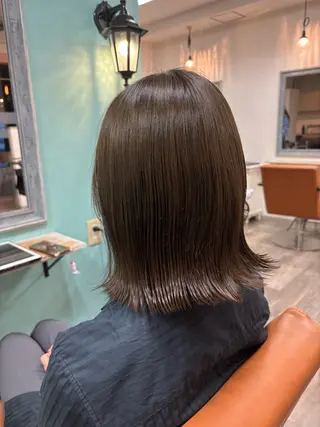 セミロング 大曽根/艶カラー🌷 暖色/yuukaのヘアスタイル