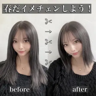 ミディアム カラー PSY(サイ)所属・PSY(サイ)池袋 金田尚久🎨のヘアスタイル