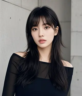 ロング ウルフカット 811 大阪梅田 ウルフのヘアスタイル