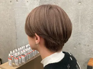 ショート カラー ダメージレスカラー 縮毛MISAKI🦋のヘアスタイル